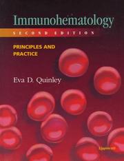 Cover of: Immunohematology by [edited by] Eva D. Quinley ; with 19 contributors.