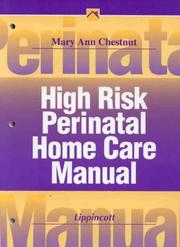 Cover of: High risk perinatal home care manual