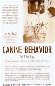 Cover of: Canine Behavior