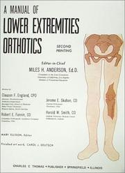 Cover of: Manual of Lower Extremities Orthotics