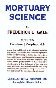 Cover of: Mortuary Science by Frederick Gale