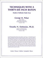 Cover of: Advanced short baton techniques by George M. Pekar