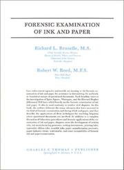 Cover of: Forensic examination of ink and paper