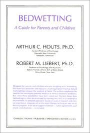 Cover of: Bedwetting by Arthur C. Houts