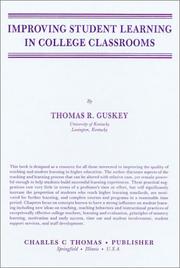 Cover of: Improving student learning in college classrooms