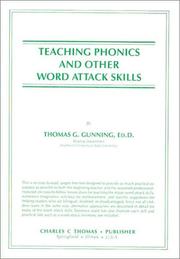 Teaching phonics and other word attack skills by Thomas G. Gunning