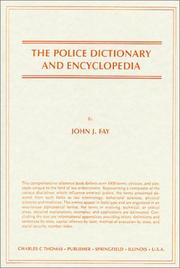 Cover of: The police dictionary and encyclopedia