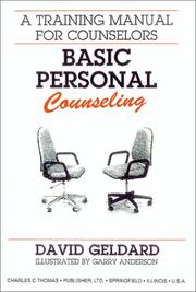Cover of: Basic personal counseling by David Geldard