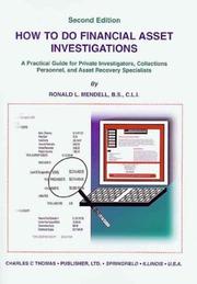 Cover of: How to Do Financial Asset Investigations by Ronald L. Mendell, Ronald L. Mendell