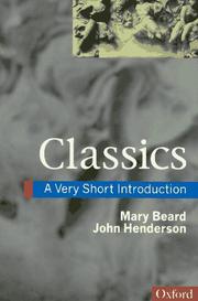 Cover of: Classics: a very short introduction