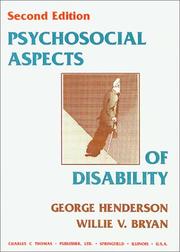 Cover of: Psychosocial aspects of disability