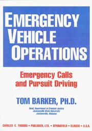 Cover of: Emergency vehicle operations by Barker, Tom Ph. D.