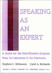 Cover of: Speaking as an expert | Stephen C. McKasson