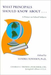 Cover of: What Principals Should Know About by Sandra Tonnsen, Sandra Tonnsen