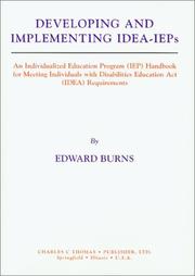 Cover of: Developing and Implementing Idea-Ieps: An Individualized Education Program (Iep) Handbook for Meeting Individuals With Disabilities Education Act (Idea) Requirements
