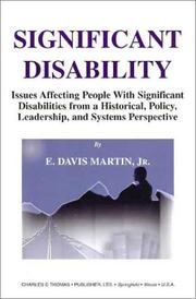 Cover of: Significant Disability | E. Davis, Jr. Martin