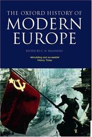 Cover of: The Oxford history of modern Europe by edited by T.C.W. Blanning.