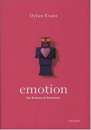 Cover of: Emotion: The Science of Sentiment