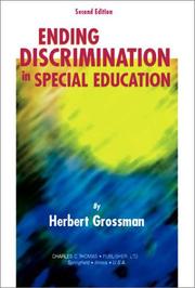 Cover of: Ending Discrimination in Special Education by Herbert Grossman