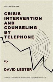 Cover of: Crisis Intervention and Counseling by Telephone