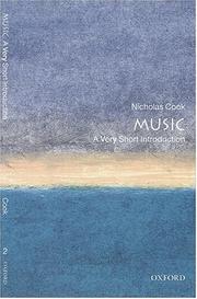 Cover of: Music by Nicholas Cook