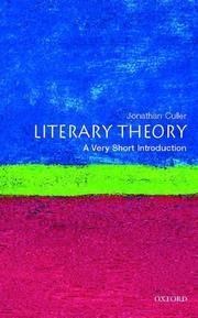 Cover of: Literary Theory by Jonathan Culler