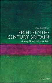 Cover of: Eighteenth-Century Britain by Paul Langford