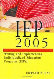 Cover of: Iep-2005 by Edward Burns