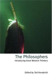 Cover of: The Philosophers by Ted Honderich, Ted Honderich