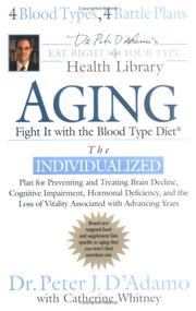 Cover of: Aging by Peter J. D'Adamo, Catherine Whitney
