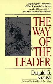 Cover of: The way of the leader by Donald G. Krause