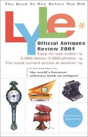 Cover of: Lyle Official Antiques Review 2004 (Lyle)