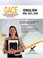 Cover of: GACE English 020, 021, 520