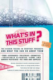 Cover of: What's In This Stuff? by Pat Thomas