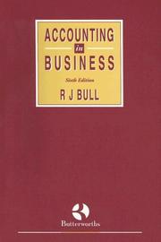 Cover of: Accounting in Business by R. J. Bull, Lindsey M. Lindley, David A. Harvey
