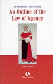 Cover of: An Outline of the Law of Agency