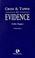 Cover of: Evidence