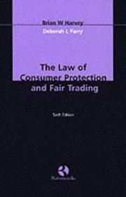 The Law of Consumer Protection and Fair Trading by Brian W. Harvey
