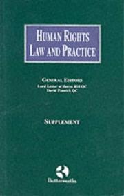 Cover of: Lester and Pannick: Human Rights Law and Practice Supplement: Supplement