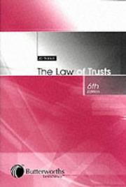 Cover of: The law of trusts