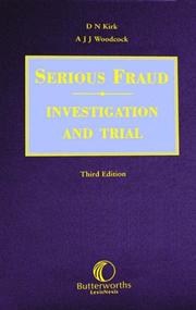 Serious fraud by David N. Kirk, Anthony J. Woodcock