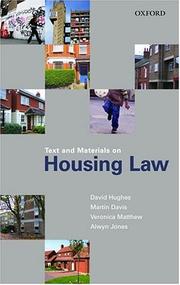 Text and Materials on Housing Law by Martin Davis