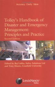 Cover of: Tolley's Handbook of Disaster and Emergency Management, Second Edition: Principles and Practice