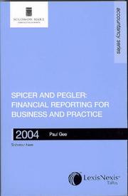 Cover of: Financial Reporting for Business and Practice 2004 : Spicer and Pegler's Book-keeping and Accounts