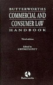Cover of: Butterworths commercial and consumer law handbook