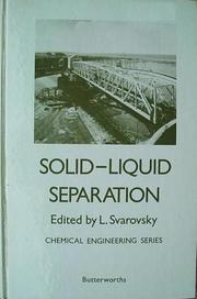 Cover of: Solid-liquid separation