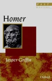 Cover of: Homer (Past Masters)