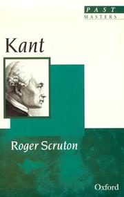 Cover of: Kant by Roger Scruton