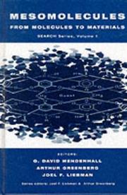Cover of Mesomolecules