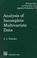 Cover of: Analysis of Incomplete Multivariate Data (Monographs on Statistics & Applied Probability)